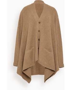 R13 3/4 Sleeve Twisted Front Cardigan in Blue | Lyst