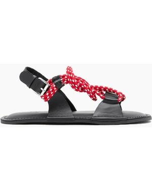Plan C Rope Sandal - White