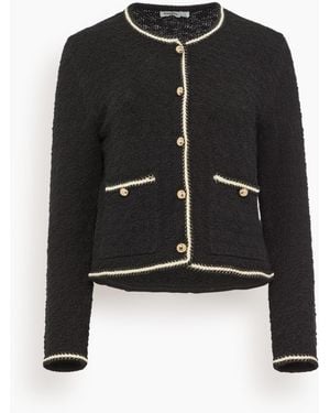 Jonathan Simkhai Anouk Button Front Jacket - Black