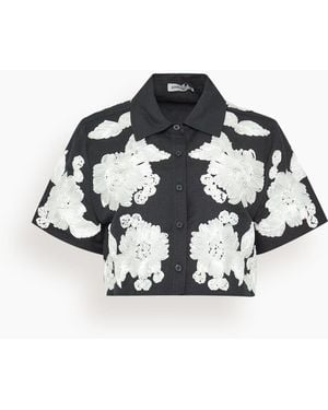 Jonathan Simkhai Callie Camp Shirt - Black