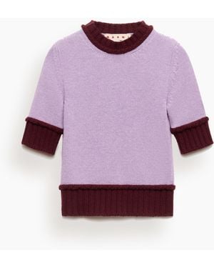 Marni Roundneck Sweater - Purple