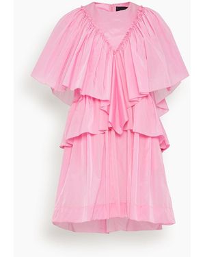 Simone Rocha Short Ruffle Detail Dress - Pink