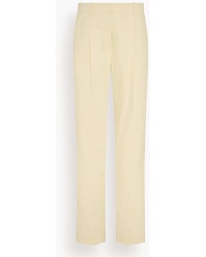 Another Tomorrow Peg Trouser - Natural