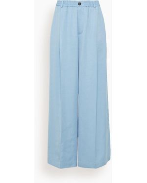 Marni Satin Wide Leg Pants - Blue