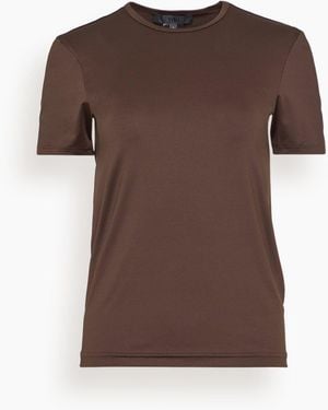 Tibi Light Weight Tech Short Sleeve T - Brown