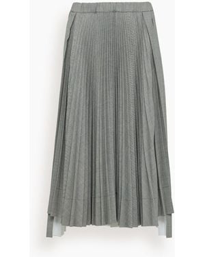 Plan C Pleated Skirt - Gray