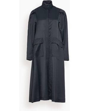 BITE STUDIOS Chet Satin Trench - Blue