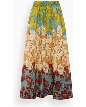 ALÉMAIS Splice Midi Skirt - Multicolor