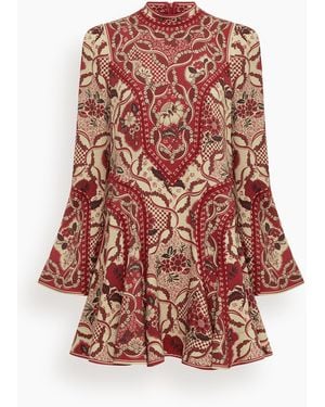 ALÉMAIS Kenny Mini Dress - Red