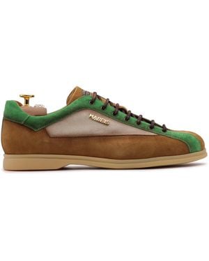 Harris Shoes 1913 Deconstructed Suede Sneakers - Blue