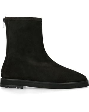 Dear Frances Suede Joss Ankle Boots - Black