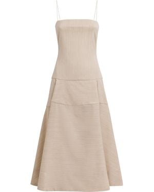 Jacquemus Wool-Blend Paradiso Midi Dress - Natural