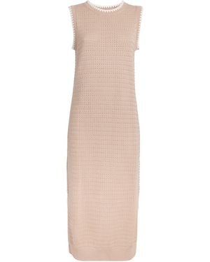 Varley Knitted Dwight Midi Dress - Natural