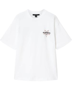 AllSaints Cotton Pentacle Etta T-Shirt - White