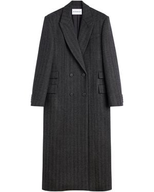 Givenchy Wool Longline Coat - Black