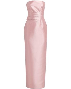 Solace London Satin Ingrid Gown - Pink
