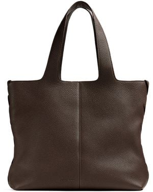 Bottega Veneta Large Leather Diago Tote Bag - Brown