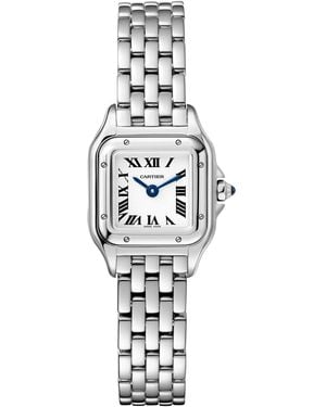 Cartier Mini Stainless Steel Panthère De Watch - White