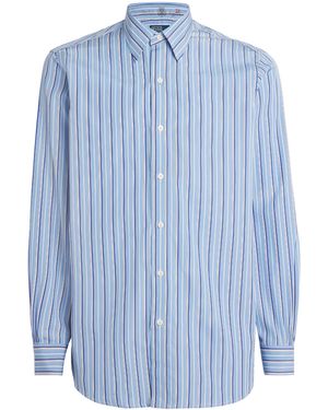 Polo Ralph Lauren Cotton Regent Stripe Shirt - Blue