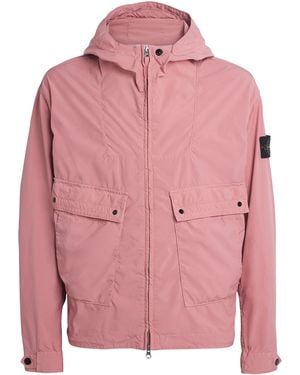 Stone Island Water-Resistant Canvas Oleander Jacket - Pink