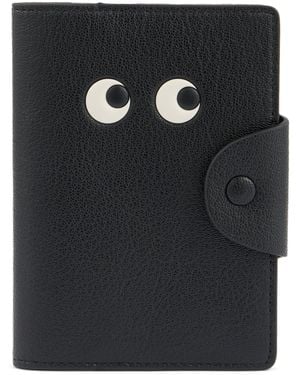 Anya Hindmarch Leather Eyes Passport Cover - Black