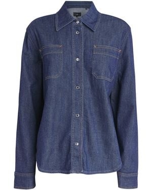 7 For All Mankind Utility Denim Shirt - Blue