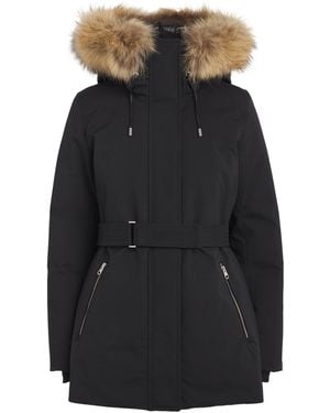 Mackage Fur-Trim Jeni-Fz Down Coat - Black