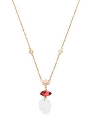 Jacquie Aiche And Tourmaline Triple Step Necklace - Metallic