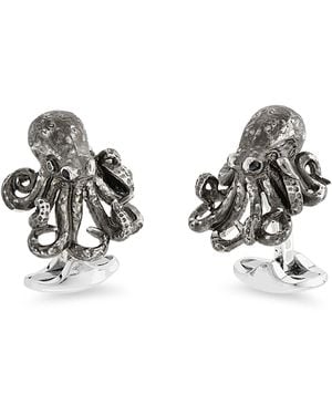 Deakin & Francis Sterling Octopus Cufflinks - Metallic