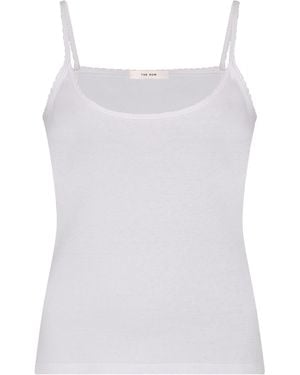 The Row Denzel Cotton Cami Top - White