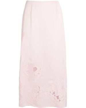 Herskind Lace-Detail Amanda Maxi Skirt - Pink