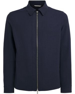 Marco Pescarolo Virgin Wool-Blend Hybrid Jacket - Blue