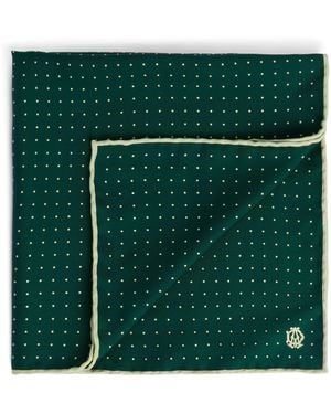 dunhill Silk Polka-Dot Neckerchief - Green