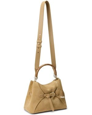 Ralph Lauren Suede The Ralph Top-Handle Bag - Metallic