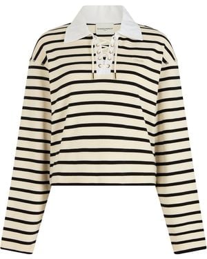 Claudie Pierlot Breton Stripe T-Shirt - White