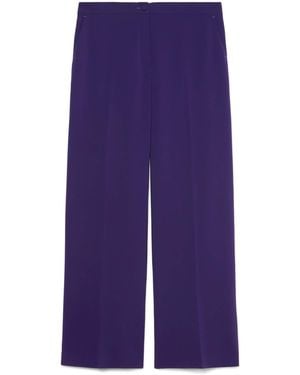 Marina Rinaldi Wide-Leg Afosi Trousers - Purple