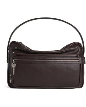 Acne Studios Leather Camero Party Shoulder Bag - Black