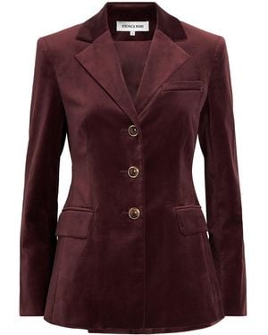 Veronica Beard Velvet Raelynn Blazer - Purple