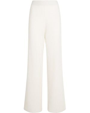 Fabiana Filippi Cotton-Blend Knit Embellished Trousers - White