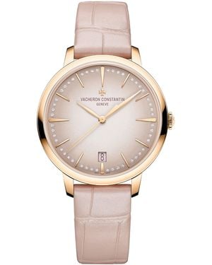 Vacheron Constantin Rose And Diamond Patrimony Self-Winding Watch - Metallic
