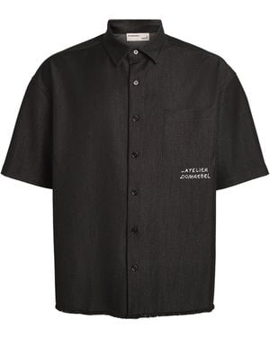 DOMREBEL Denim Goombah Shirt - Black
