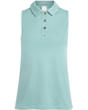 Eleventy Cotton Sleeveless Polo Shirt - Green