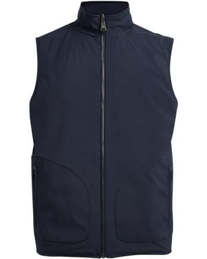 FIORONI CASHMERE Virgin Wool Down Reversible Gilet - Blue