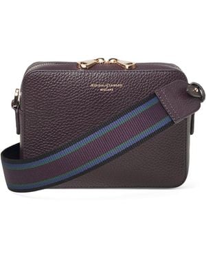 Aspinal of London Leather Camera Bag - Purple
