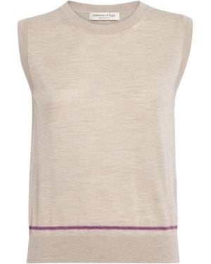 Johnstons of Elgin Merino Wool Brae Jumper - Natural