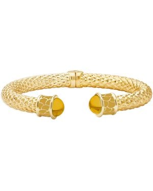 Halcyon Days Plated Citrine Minoan Bracelet - Metallic