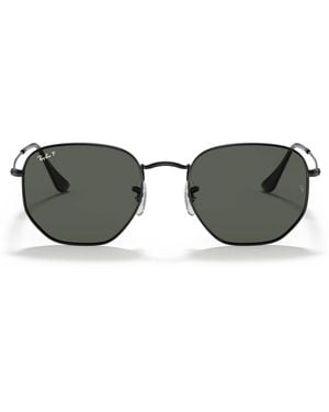Ray-Ban Metal Hexagonal Irregular Sunglasses - Gray