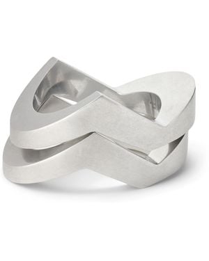 Ralph Lauren Palladium-Plated Dual Cuff Bracelet Set - Grey