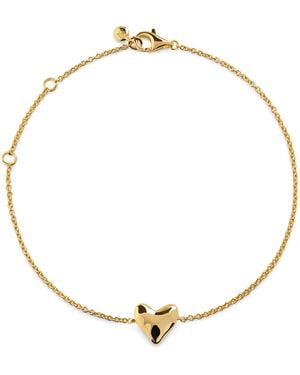 Monica Vinader Vermeil Heart Chain Bracelet - Metallic