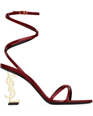 Saint Laurent Leather Opyum Sandals 110 - Pink